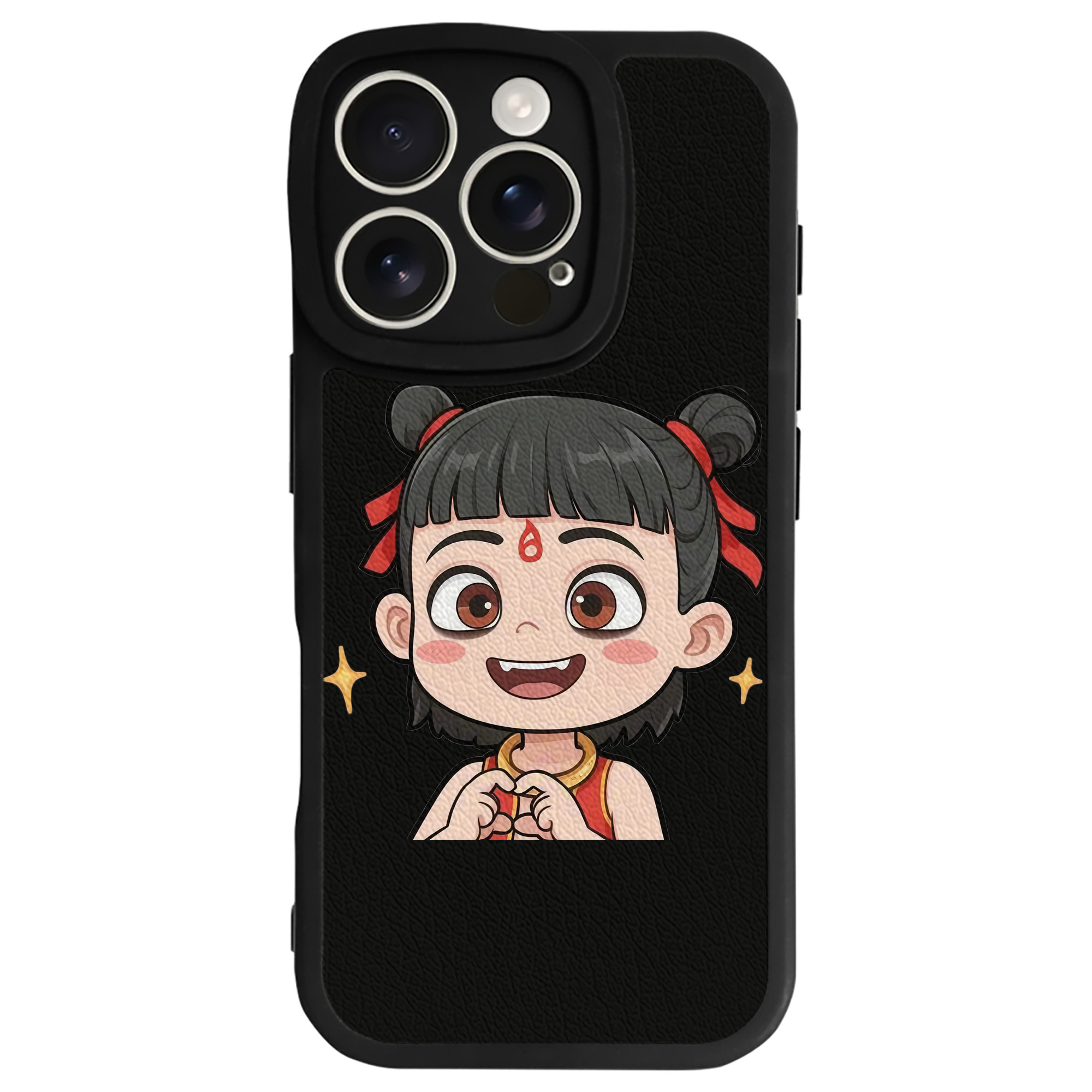 （画像用） Ne Zha 2 ナタ 魔童の大暴れ 【iPhone 16シリーズ対応】シリコンスマホケース（レザー調） 材質：シリコン